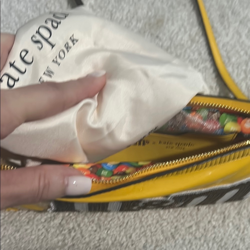 Kate Spade x M&M'S Peanut M&Ms Yellow Candy Wrapper Crossbody Bag - Picture 4 of 5